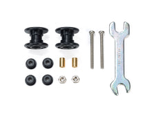 Load image into Gallery viewer, LOW FRICTION PLASTIC DOUBLE ROLLERS (BLACK/13-13mm) - Shiroiokami HobbyTech