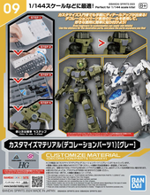 Muatkan imej ke dalam penonton Galeri, 1/144 30MM Customize Material (Decoration Parts 1 Gray) - Shiroiokami HobbyTech