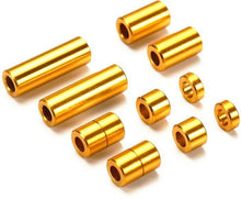 Load image into Gallery viewer, ALUMINUM SPACER SET (12/6.7/6/3/1.5MM) (GOLD/RED/GREEN/BLACK/PURPLE) - Shiroiokami HobbyTech