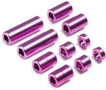 Load image into Gallery viewer, ALUMINUM SPACER SET (12/6.7/6/3/1.5MM) (GOLD/RED/GREEN/BLACK/PURPLE) - Shiroiokami HobbyTech