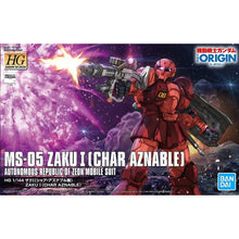 Load image into Gallery viewer, MOBILE SUIT GUNDAM: THE ORIGIN - HG ZAKU I (CHAR AZNABLE) - Shiroiokami HobbyTech