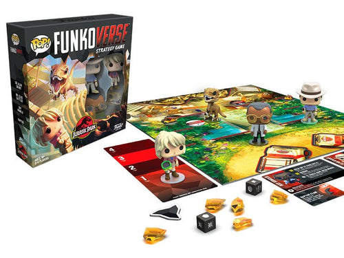 Pop! Funkoverse: Jurassic Park 100 Strategy Game Base Set - Shiroiokami HobbyTech
