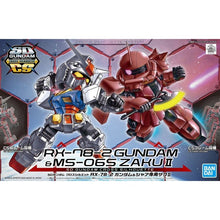 Load image into Gallery viewer, SD GUNDAM CROSS SILHOUETTE RX-78-2 GUNDAM & CHAR'S ZAKU II - Shiroiokami HobbyTech