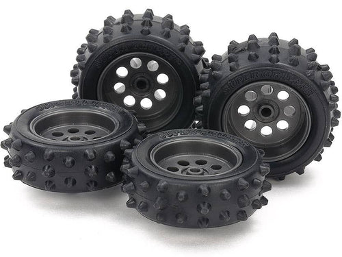 Spike Tire & Wheel Set (for EZ Chassis)