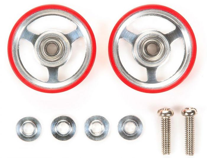 17MM ALUMINUM BEARING ROLLER WITH PLASTIC RINGS - Shiroiokami HobbyTech