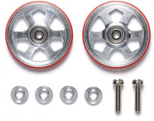 Load image into Gallery viewer, 19MM ALUMINUM BALL-RACE ROLLERS (6-SPOKE) (MINI 4WD LIMITED) - Shiroiokami HobbyTech