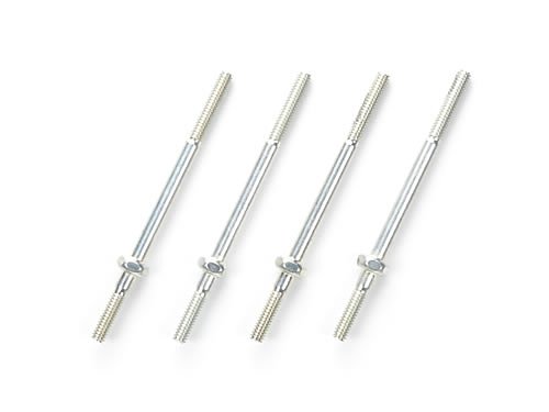 AO1024 2X38MM THREADED SHAFT (4PCS) - Shiroiokami HobbyTech