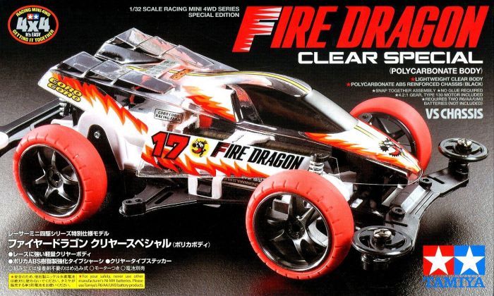 FIRE DRAGON CLEAR SPECIAL (POLYCARBONATE BODY) (MINI 4WD LIMITED